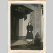 Photo of woman outside building (ddr-densho-341-78)