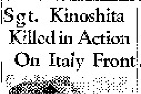 Sgt. Kinoshita Killed in Action on Italy Front (July 26, 1944) (ddr-densho-56-1057)