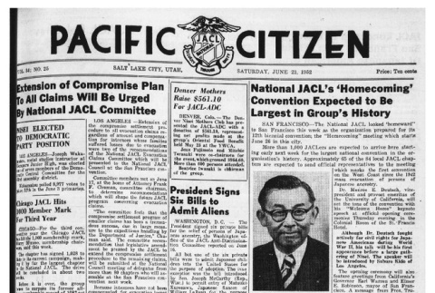 The Pacific Citizen, Vol. 34 No. 25 (June 21, 1952) (ddr-pc-24-25)