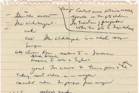 Notes and general outline of a story (ddr-densho-383-609)