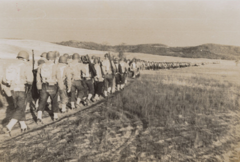 Soldiers walking in formation (ddr-janm-17-14)