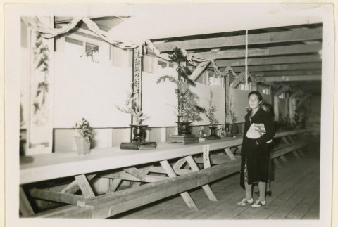 Flower arrangements on display (ddr-densho-37-1235)