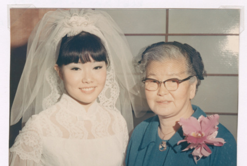 Bride with grandmother-in-law (ddr-densho-477-421)