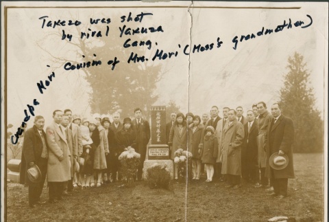 Group photograph at a funeral (ddr-densho-321-896)