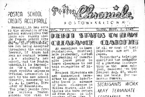 Poston Chronicle Vol. XV No. 19 (September 3, 1943) (ddr-densho-145-405)