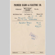 Receipt from Pioneer and Electric Co. (ddr-densho-422-508)