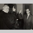 Edward E. Johnston taking his oath of office from Ingram M. Stainback (ddr-njpa-2-475)