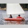 Tom Nakazawa and Judy Ban in a sail boat (ddr-densho-336-868)