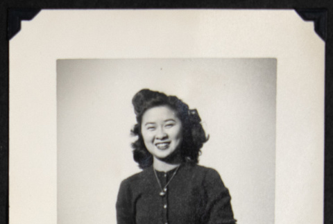 Woman in a cardigan (ddr-densho-542-707)