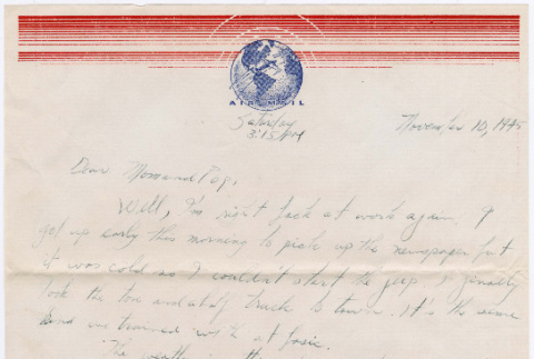 Letter from Tadashi Ishida to Mr. & Mrs. Y Ishida (ddr-densho-535-288)