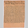Article titled:  Lear Reports Rear-Area Men Already Being Sent to Front (ddr-densho-539-97)