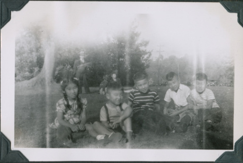 Photo of five children (ddr-densho-483-1262)