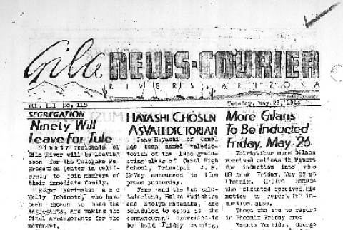 Gila News-Courier Vol. III No. 118 (May 23, 1944) (ddr-densho-141-274)