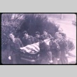 Nine men carrying coffin with American Flag (ddr-densho-330-232)