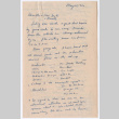 Letter to Rev. Robert Inglis from Mas Wakai (ddr-densho-498-20)