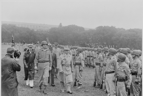 President Truman reviewing the 442nd Regimental Combat Team (ddr-densho-37-837)