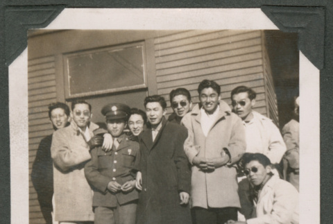 James Komoto, Pvt. Narita, and the gang (ddr-densho-463-127)