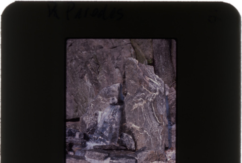 Waterfall at the Paredes project (ddr-densho-377-553)