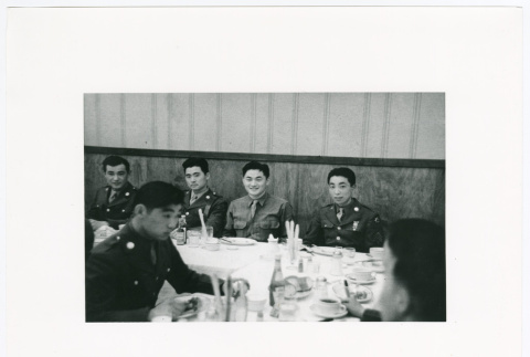 Send-off of Military Intelligence Service members at the Napoli Restaurant (ddr-densho-1007-205)