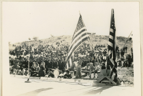 View of the crowd at an Armistice Day program (ddr-densho-37-1180)