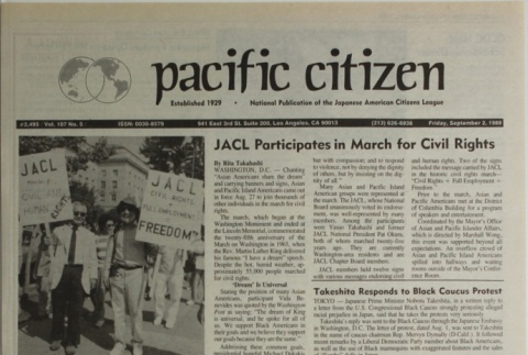Pacific Citizen, Vol. 107, No. 5 (September 2, 1988) (ddr-pc-60-30)