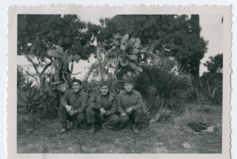 Soldiers in park (ddr-densho-368-240)