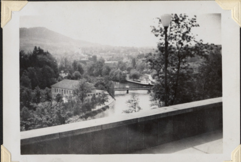 View looking at river and valley from above (ddr-densho-466-842)