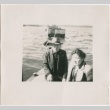 Masahide and Masako Yamashita on a boat (ddr-densho-296-169)