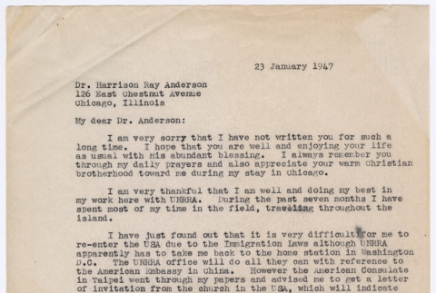 Letter to Dr. Anderson from Ai Chih Tsai (ddr-densho-446-405)