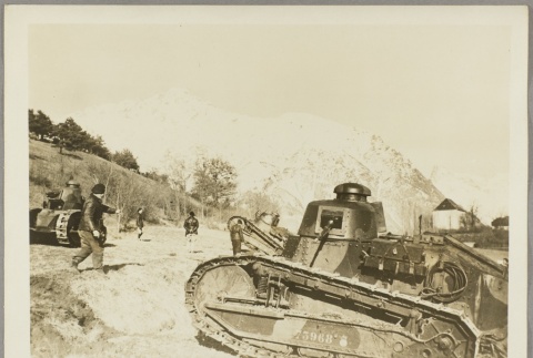French soldiers and tanks in the Alps (ddr-njpa-13-1295)