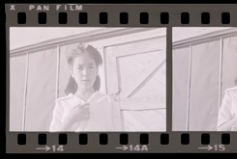 Negative film strip for Farewell to Manzanar scene stills (ddr-densho-317-62)