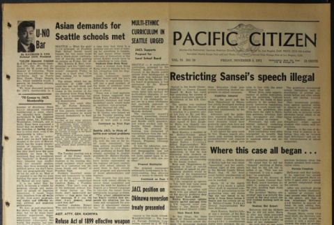 Pacific Citizen, Vol. 73, No. 19 (November 5, 1971) (ddr-pc-43-44)