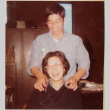 Man behind woman in office (ddr-densho-426-1247)