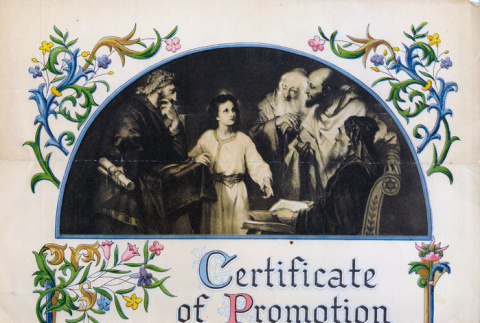 Certificate of Promotion from Japanese Methodist Episcopal Church, South for Fumiko Itahara (ddr-ajah-6-519)