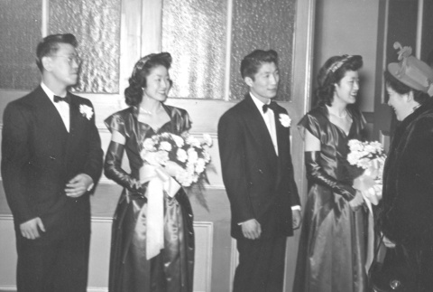 Wedding of Sam Sakamoto and Hanaye (Fujiwara) Sakamoto (ddr-one-1-37)