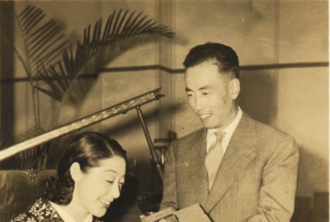 Man and woman posing for a photograph (ddr-njpa-4-2283)