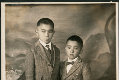 Portrait of two boys (ddr-densho-359-721)
