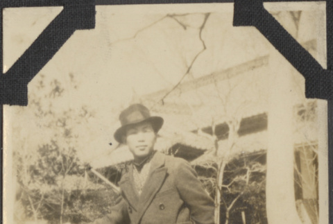 Shojo Tokoro with a bicycle (ddr-densho-432-140)