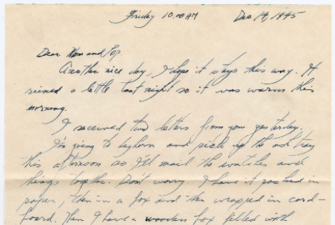 Letter from Tadashi Ishida to Mr. & Mrs. Y Ishida (ddr-densho-535-309)