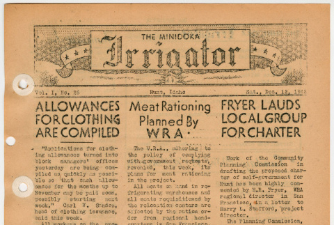 Minidoka Irrigator Vol. I No. 26 (December 12, 1942) (ddr-densho-119-158)
