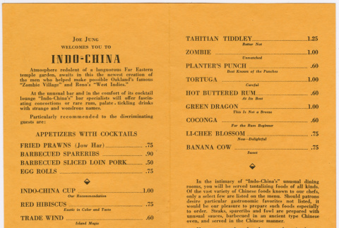 Menu from Indo-China bar (ddr-densho-434-515)