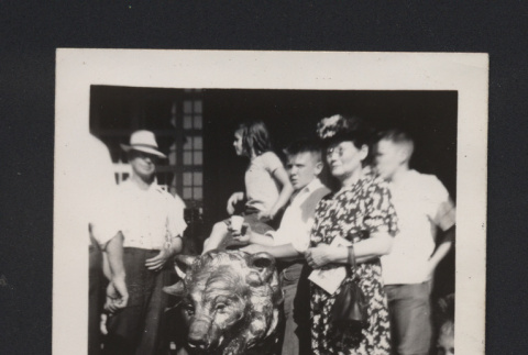 Photograph of Suzuki family member at Sacramento State Fair (ddr-csujad-55-2670)