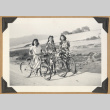Three girls with bicycles (ddr-densho-542-232)