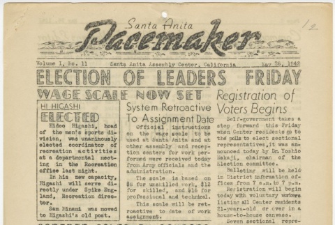 Santa Anita Pacemaker: Vol. 1, No. 11 (May 26, 1942) (ddr-janm-5-11)