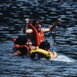 Campers participating in boat sink (ddr-densho-336-1518)