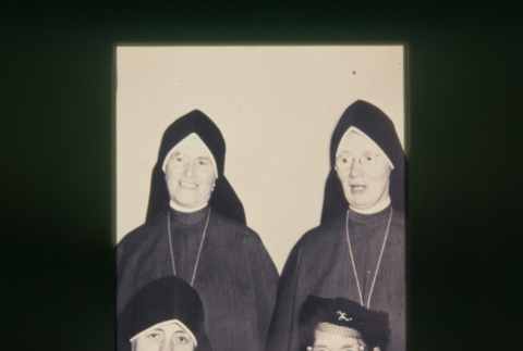 (Slide) - Image of three nuns and woman (ddr-densho-330-25-master-574fc35086)