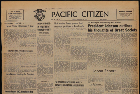Pacific Citizen, Vol. 60, No. 2 (January 8, 1965) (ddr-pc-37-2)