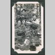 Three men in forest (ddr-densho-550-268)
