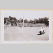 Photo of men playing baseball after working at farm (ddr-densho-379-696)