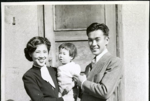 Tanaka Family. Jean, Togo and one year old daughter (ddr-densho-343-13)